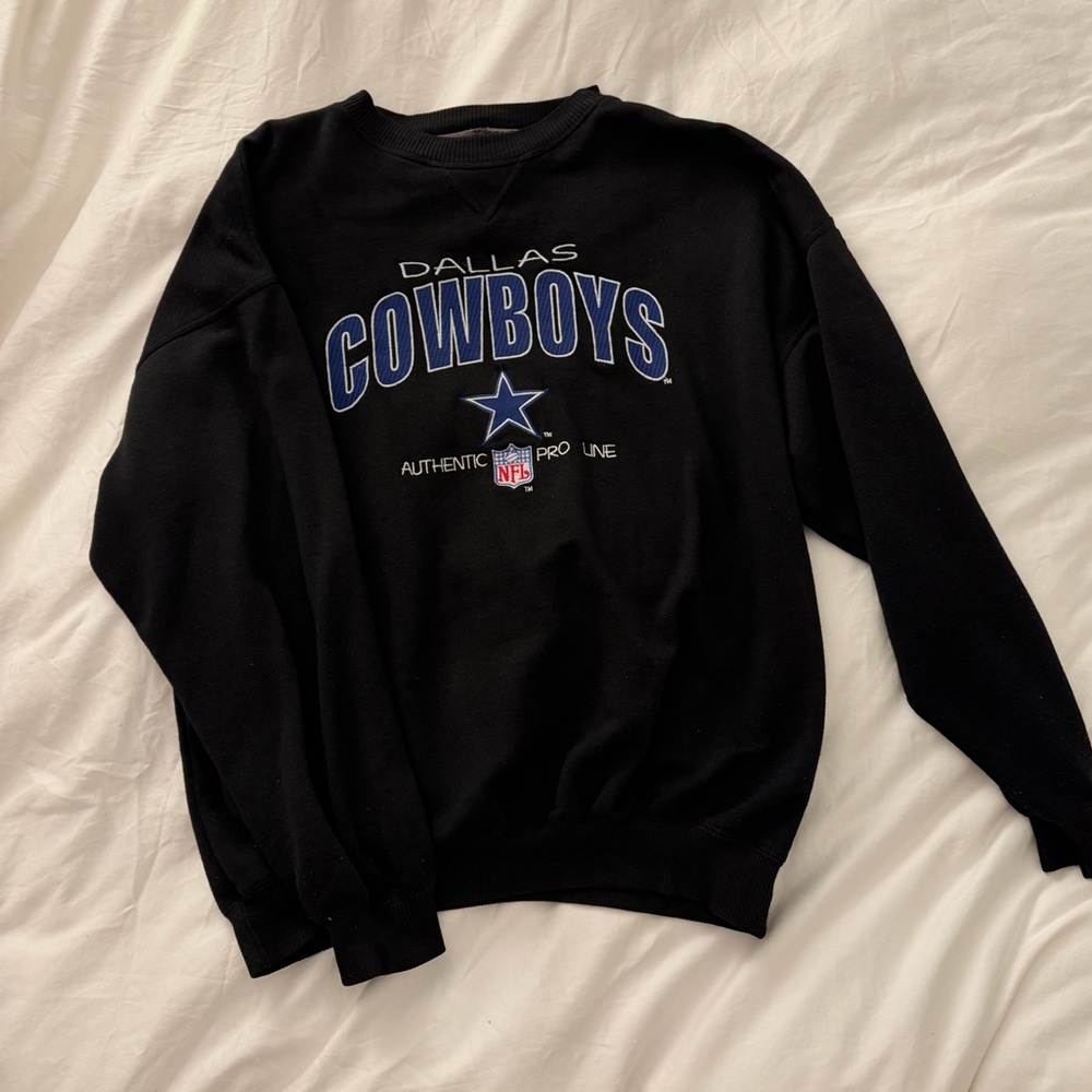 Vintage NFL Dallas Cowboys Black Crewneck Sweater